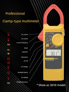 Série de multimètres à pince numériques k E 301a+/301b/301c/301d, instruments de mesure et d'analyse à lame fine, Flk Original, neuf en stock - Product Image 6