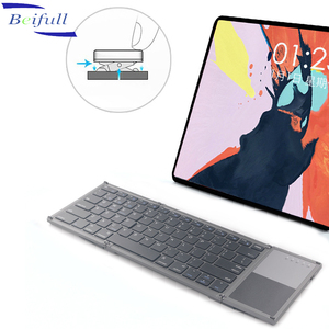 Chất Lượng Cao Gấp BT Bàn Phím Không Dây Cảm Ứng Pad Chuột Cho Máy Tính Xách Tay PC Di Động - Product Image 6