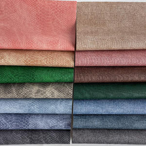 Tissu Jeans Artificiels Texturé en Similicuir de Style Rétro en Relief de Crocodile PU Cuir Synthétique Décoratif pour Sac/Rembourrage - Product Image 6