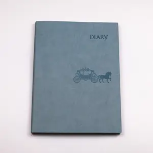 Caderno YAHOU A5 para promoção de escritório, capa macia com logotipo personalizado, diário de estudante simples, couro PU durável, cor pura