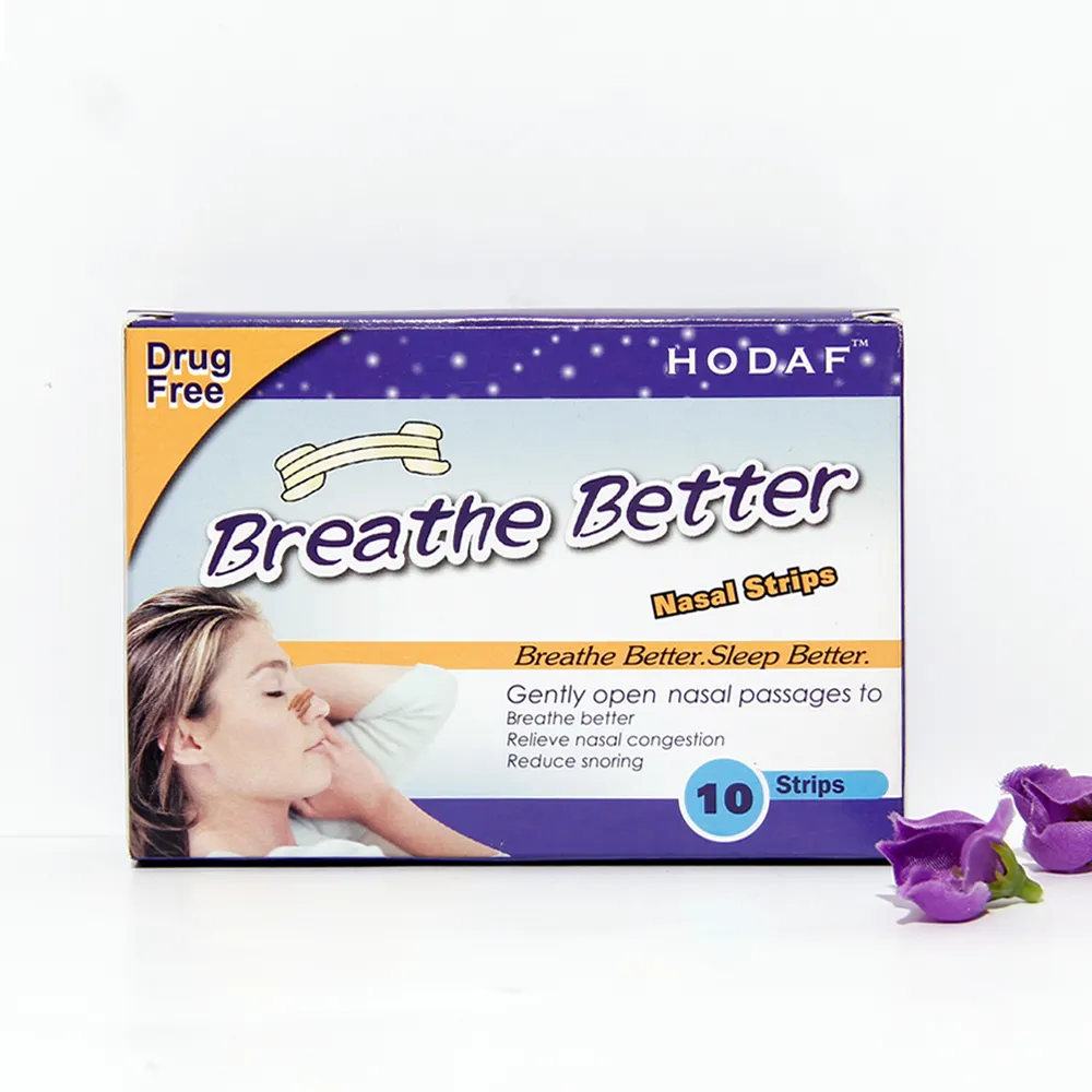 Großhandel Custom Anti-Schnarch-Nasen pflaster zum besseren Atmen und Schlafen besser atmen Stop Schnarchen Nasen streifen