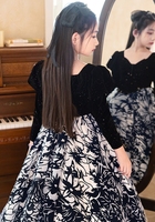 Robe de luxe légère pour l'automne et l'hiver, robe élégante pour filles, robe de fête pour enfants, robe pour filles de 5 à 16 ans, boutique
