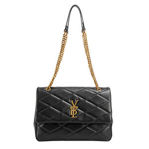 Bolso Cuadrado al por Mayor Directo de Fábrica para Mujer, Bolso Bandolera con Cadena y Patrón de Rombo, Bolso de Hombro de Diseñador para Mujer - Product Image 3