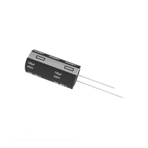 Condensador de Aluminio Radial de 47 uF, Canal del Fabricante ESH476M063AG3AA, Tipo Through Hole, 105C - Product Image 1