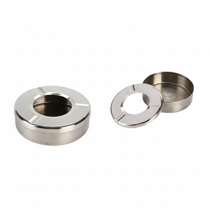 Fornitore sfuso in acciaio inox bordo magnetico tonda 10CM tascabile classico Design portatile con Logo personalizzato scatola di imballaggio - Product Image 2