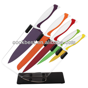 HSK Notre propre fabricant Nouveau produit Durable <span class=keywords><strong>Ernesto</strong></span> Luxury Chef Kitchen Knife Set avec support acrylique - Product Image 5