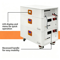 Système intégré de batterie de stockage solaire résidentiel 60 PV empilable IP65 avec communication CAN