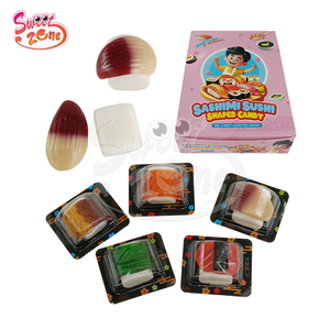 Délicieuses bonbons en forme de sashimi et <span class=keywords><strong>sushi</strong></span>, saveur fruitée, gommes et guimauves moelleuses - Product Image 5