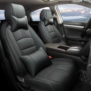 Housses de siège auto en cuir de luxe Audi, lot complet 5 pièces, accessoires avant toutes saisons, garantie 1 an, compatibles VW Civic Golf Accord - Product Image 3