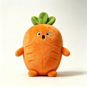ตุ๊กตาแครอท, ตุ๊กตาผักแครอท, หมอนรูปอาหารสีส้ม, ของเล่นแครอทการ์ตูน, ตุ๊กตาผักแปลกใหม่ - Product Image 3
