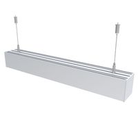 Lustre suspendu LED en profilé aluminium de haute qualité 79 * 77 mm, lampe LED en arc pour la décoration de salle de sport ou de bureau