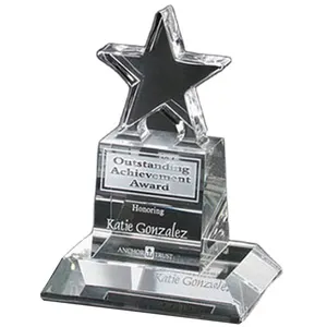 Star Crystal Glass Trophy