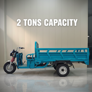 Tricycles TUKTUK E Trike <span class=keywords><strong>de</strong></span> 2 tonnes fabriqués en Chine, meilleur prix, véhicule <span class=keywords><strong>de</strong></span> transport <span class=keywords><strong>de</strong></span> marchandises - Product Image 1