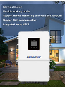 8kw 10 12 15kw हाइब्रिड सौर इन्वर्टर ग्रिड पर और ऑफ ग्रिड वाणिज्यिक ऊर्जा भंडारण प्रणाली - Product Image 3