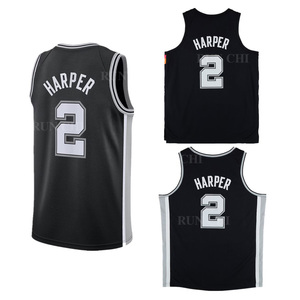 Grosir Pakaian Pria 2026 Antonio # 2 Jersey Basket Dylan Harper Pria, Bahan Bernapas, Dapat Dikustomisasi, Model Rompi - Product Image 1