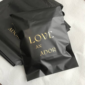 Sac de livraison en amidon de maïs, sac en plastique imperméable pour coursier, expédition, envoi postal, sacs recyclés en polyéthylène pour t-shirt - Product Image 1