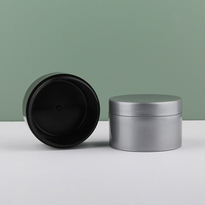 Bouteille de crème à large ouverture personnalisée en noir et <span class=keywords><strong>argent</strong></span>, bouteille en plastique pour poudre dentaire, pot de cire pour cheveux, pot de masque, boîte de crème pour les yeux, boîte de crème pour le visage - Product Image 3