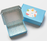 Caja de envío Mailer Color resistente Cartón corrugado Protector Personalizable Venta al por mayor Almacenamiento de ropa interior Paquete postal Piel