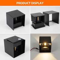 Applique murale LED extérieure haute luminosité 90LM/W, étanche IP65, en aluminium, pour jardin, bâtiment, décoration extérieure