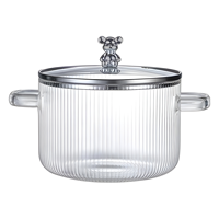 LOMATO – Nouvelle marmite à soupe en verre borosilicate de haute qualité, résistante à la chaleur, design moderne, écologique, mignonne, pour la cuisine domestique