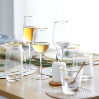 Tasse de luxe en verre transparent, verres à bords en or, pour bar au café, nouvelle collection