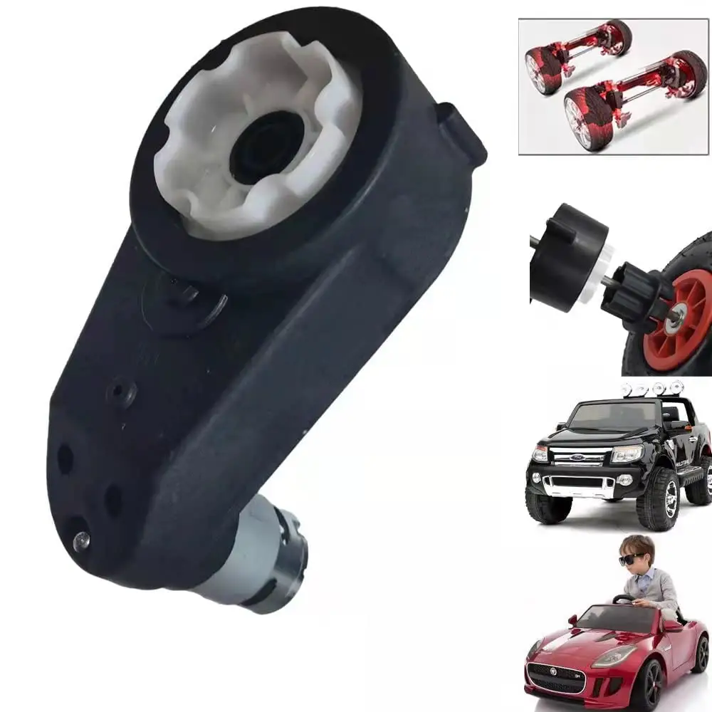 12V550 40000RPM Gearbox with High Torque 12V DC Motor for Kids Ride on Car SUV Parts, Electric Motor with Gear Box