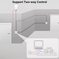 Interruptor Inteligente Tuya 16A Zigbee 3.0 Mini, Control Remoto por Aplicación Smart Life, Temporizador DIY, Interruptor Inalámbrico Compatible con Alice, Alexa, Google Home G535