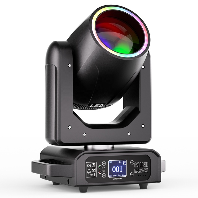 UKING 200W Moving Head Lights 18Prism 8 Colors LED Beam RGBW Lighting Disco Rainbow Effect DMX Disco Night Club Stage Light