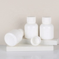 Bouteilles en plastique rondes blanches HDPE vides de 150 ml pour l'emballage de pilules et de capsules