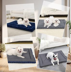 Sofá de terciopelo rosa para mascotas, <span class=keywords><strong>cama</strong></span> impermeable para perros, resistente a mordeduras, arena para gatos de Otoño/Invierno, alfombrilla extraíble para perros grandes, se puede personalizar - Product Image 2