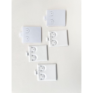 Tarjeta de exhibición de joyería de <span class=keywords><strong>espuma</strong></span> pequeña personalizada almohadilla de hojaldre blanca embalaje de collar pendientes de plástico almohadilla de hojaldre de tarjeta con impresión de plata - Product Image 5