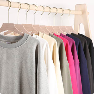 Logo brodé personnalisé hommes décontracté noir blanc 100% coton automne athlétique manches longues rond O cou sweats - Product Image 1