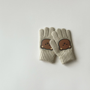 DYMF moda nuevo estilo 3-7 niños al aire libre invierno suave cálido <span class=keywords><strong>guantes</strong></span> de punto niños logotipo personalizado <span class=keywords><strong>guantes</strong></span> de invierno y mitones <span class=keywords><strong>para</strong></span> niños pequeños - Product Image 4