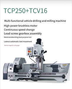 El torno de metal manual multifunción semiautomático TCP290 1100W es una máquina herramienta de alta calidad y alta precisión - Product Image 2