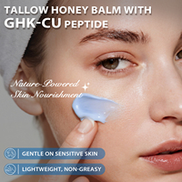YECUCE Crème Réparatrice Cutanée à l'Essence de Peptides de Cuivre et au Suif de Bœuf GHK-Cu, Crème Hydratante Fouettée au Suif de Bœuf pour le Visage et le Corps
