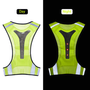 Evidenziare le cinghie riflettenti <span class=keywords><strong>notte</strong></span> corsa abbigliamento gilet <span class=keywords><strong>di</strong></span> sicurezza regolabile fascia elastica per adulti e bambini - Product Image 2