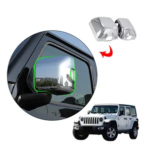 Aksesoris Eksterior Mobil ABS Penutup Kaca Spion Samping Tali Cermin Pintu untuk Jeep Wrangler 2018