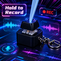 Personalized Rechargeable Plastic Recordable Sound Button Keychain Keyboard Switch Clicker Sensory Fidget Toy Gifts and Crafts
