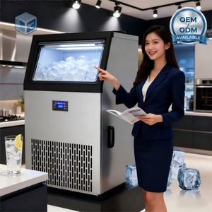 Machine <span class=keywords><strong>à</strong></span> <span class=keywords><strong>glaçons</strong></span> industrielle autonettoyante ETL CE CB 120KG/24H 126 pièces de glace Machine <span class=keywords><strong>à</strong></span> <span class=keywords><strong>glaçons</strong></span> commerciale de grande taille pour restaurant - Product Image 1
