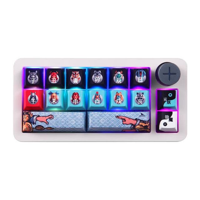 Darmoshark SK16 QMK Mechanical 16 Keys Tri-Mode Keypad Full Key Anti-Ghosting Hot Swappable Portable Mini Gaming Keyboard
