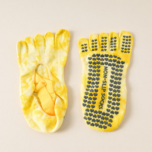 Short Women's Custom Yoga Pilates <strong>Socks</strong> Soft Tie Dye <strong>Toe</strong> <strong>Separator</strong> <strong>Socks</strong> Anti Slip Indoor <strong>Socks</strong> With Strap - Product Image 2