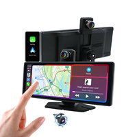 Écran tactile HD 10,26 pouces, lecteur DVD de voiture avec Carplay, écran avant 4K, écran arrière 1080P, navigation GPS, Bluetooth mains libres pour voiture
