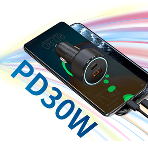 Cargador de Coche de Doble Puerto USB + USB-C / Tipo-C de 60W 100W con Precio Competitivo, Versión de Carga Rápida 1A1C - Product Image 4