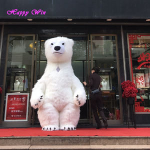 3 M Màu Nâu Và Trắng Inflatable Trang Phục Đi Bộ Linh Vật Polar Bear Costume - Product Image 2
