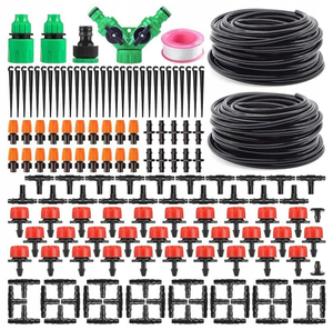 Kits d'irrigation <span class=keywords><strong>goutte</strong></span> <span class=keywords><strong>à</strong></span> <span class=keywords><strong>goutte</strong></span>, système d'arrosage pour plantes de jardin avec tuyau de distribution, buses réglables, - Product Image 1