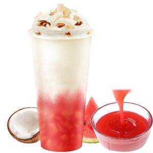 Sirop de purée de mangue à haute concentration, saveur de thé aux bulles coloré, certifié Halal avec ingrédients sucrés - Product Image 3