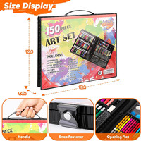 Ensemble de Papeterie Articles Scolaires en Gros pour Enfants: Crayons de Couleur, Crayons de Cire et Kit d'Aquarelle pour Filles et Garçons
