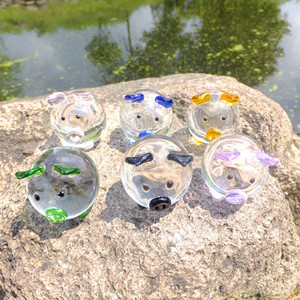 Cristal mignon <span class=keywords><strong>Cochon</strong></span> en verre Figurine en Angries Oiseau de <span class=keywords><strong>Cochon</strong></span> Contes - Product Image 3