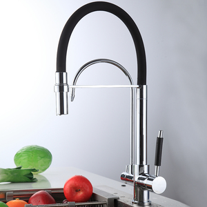 <span class=keywords><strong>Rubinetto</strong></span> da Cucina Moderno in Ottone <span class=keywords><strong>con</strong></span> <span class=keywords><strong>Filtro</strong></span> per Acqua Potabile, Installazione a Doppio Foro, Rotazione a 360°, Valvola in Ceramica, Garanzia di 5 Anni - Product Image 3
