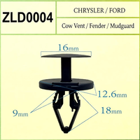 Nouveaux rivets à pression et clips d'expansion personnalisables en nylon de haute qualité pour garde-boue de voiture et jupes latérales